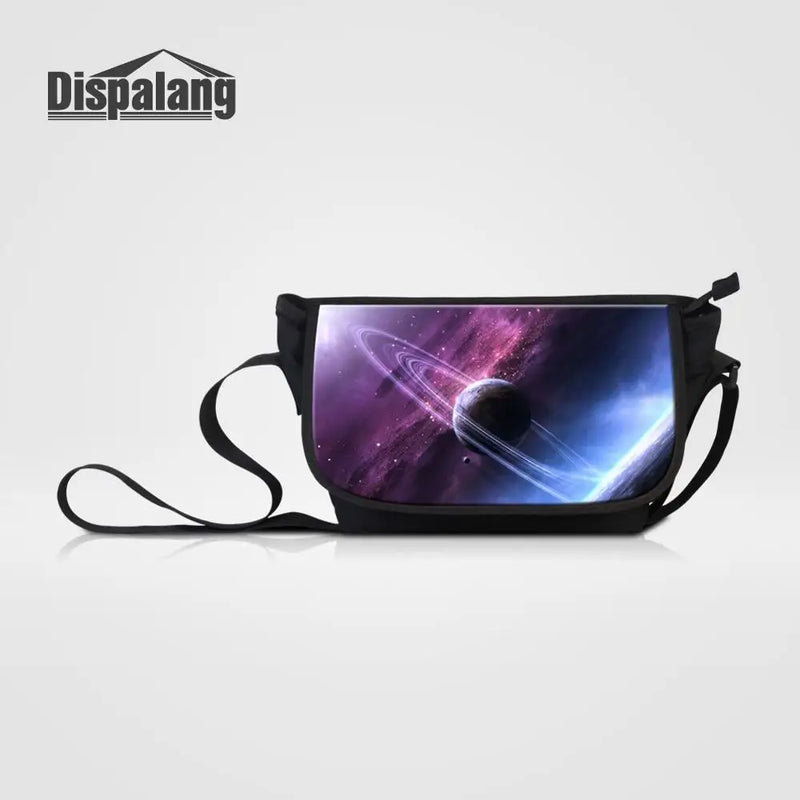 Galaxy Pattern School Shoulder Bag Large Capacity Messenger Bag