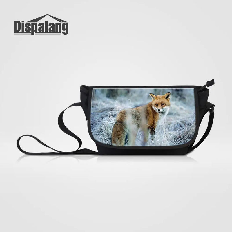 Fox Prints Women Messenger Bags Large Capacity