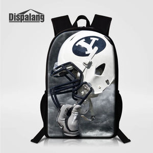 Foot Ball Fans Lightweight Backpacks Large School Bags Casual Shoulder Bag