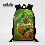 Lizard 3D Printing School Bag Backpack Men Women Business Casual