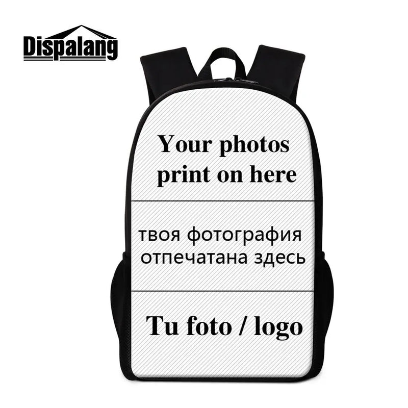Men School Backpack Football Basketball Printing Schoolbag Teenage Boys Rucksack