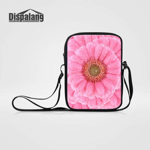 Mini Female Shoulder Bags Famous Crossbody Sunflower Print Messenger Bag
