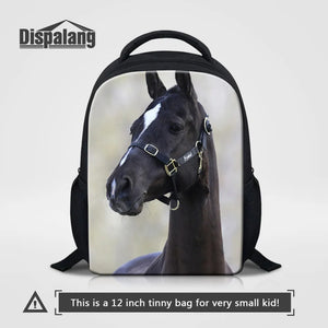 Mini Animal Horse Print School Backpack for Kids