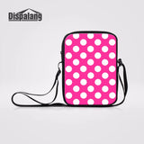Polka Dot 3D Prints Mini Women Messenger Bag Crossbody Shoulder Bag