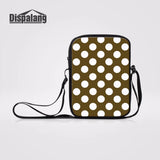Polka Dot 3D Prints Mini Women Messenger Bag Crossbody Shoulder Bag