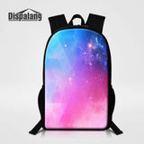 Galaxy Print School Backpack for Teenagers Lightweight Book Bag