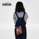 3D Abstract Cat Messenger Bag Pink Crossbody Shoulder Bag For Girl