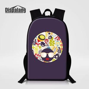 Oxford School Bags for Teenage Cartoon Cat Women Men School Backpack