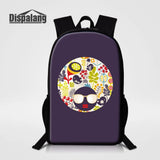 Oxford School Bags for Teenage Cartoon Cat Women Men School Backpack