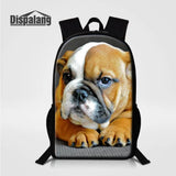 Preppy Style Animal Print School Backpack for Teenagers