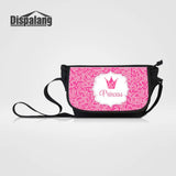 Princess Crown Prints Canvas Messenger Bag for Teen Girls