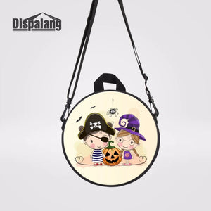 Cartoon Style School Bags for Kids Girls - Round Children Shoulder Bag