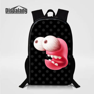 Crazy Cartoon Kids Backpack Big Eye Child Book Bag