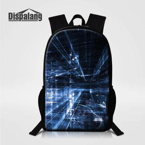3D Space Printing School Backpack Kids Rucksack