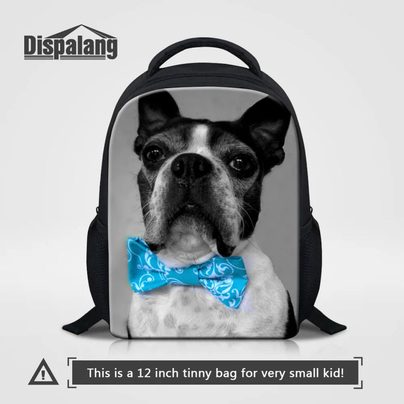 12" Children Backpack Dog Print Primary Student School Bag K