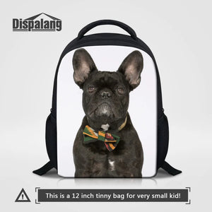 3D Animal Dog Printing Backpack Kids School Bag Kindergarten Book Bag