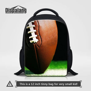 Boys Football Print Small Backpack for Kindergarten Students