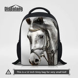 Small Backpack Horse Kindergarten School Bag 3D Animal Print