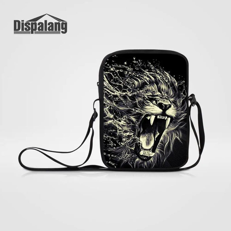 Animal Prints Mini Women Messenger Bags Lion Leopard Travel Crossbody bag