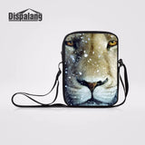 Animal Prints Mini Women Messenger Bags Lion Leopard Travel Crossbody bag