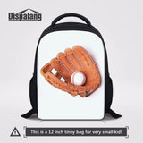 Softball Gloves Printed Small School Bag for Preschool Kids