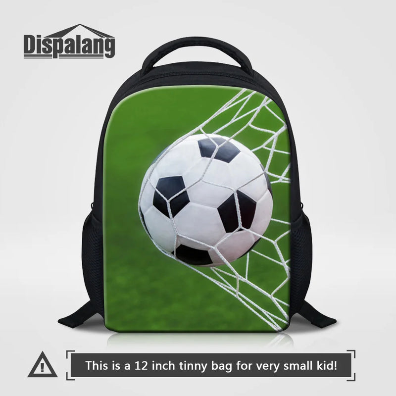 Sporty Basketball Print School Bag for Little Boys Kids Pack