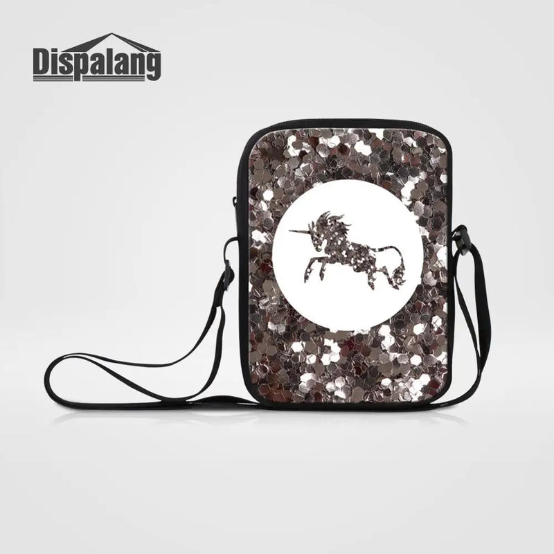 Unicorn Prints Women Messenger Bags Small Daily Crossbody Bags