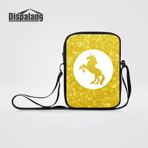 Unicorn Prints Women Messenger Bags Small Daily Crossbody Bags