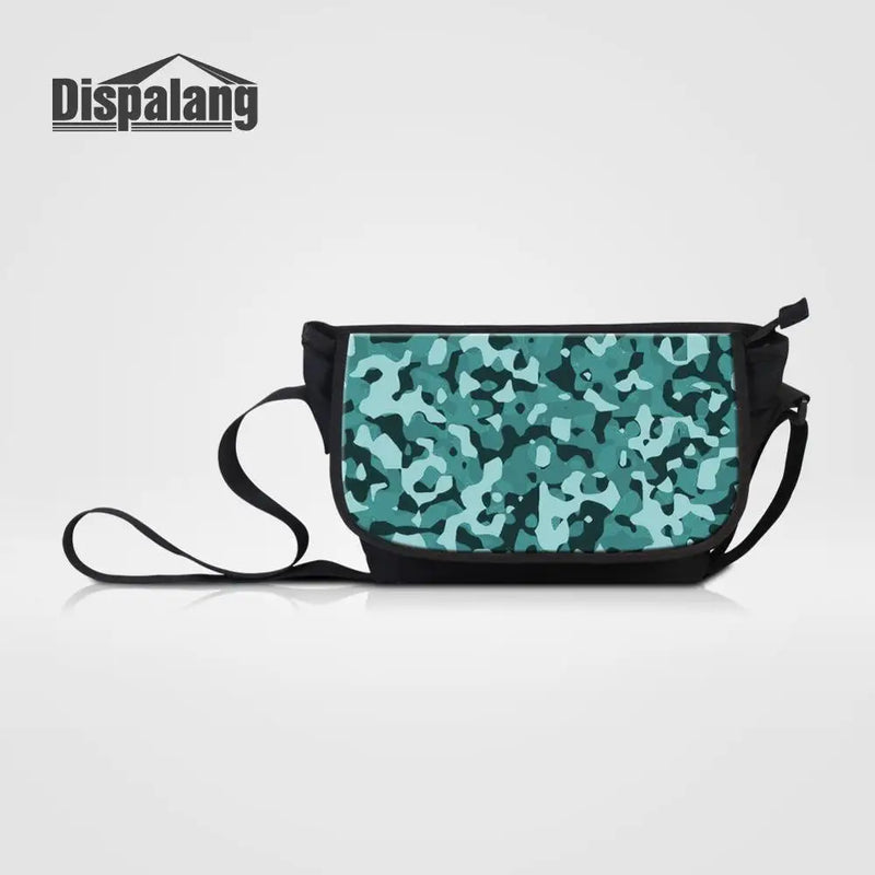 Camouflage 3D Prints Women Messenger Bag Crossbody Canvas Travel Shoulder Bolsos
