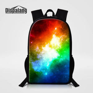 Galaxy Print Kids School Bag for Teenagers Lightweight Backpack