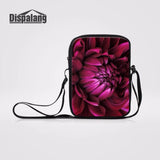 Floral Pattern Mini Cross Body Bag Travel Shoulder Bag for Women