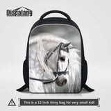 Horse Printing School Bags for Kids Kindergarten Backpacks