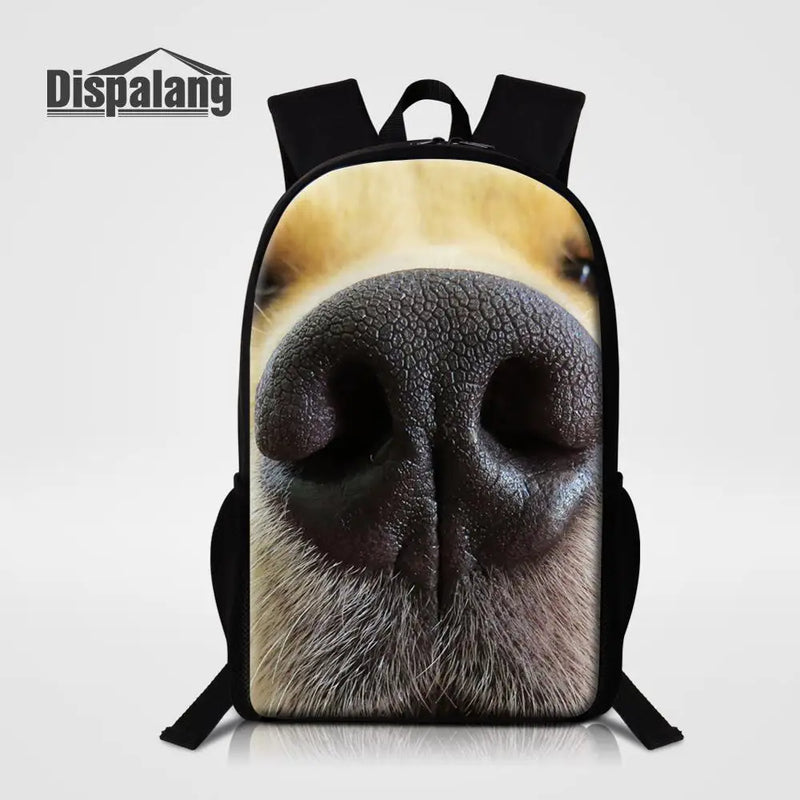 Animal Kids Schoolbag Dog Printing School Bags for Teenage Girls Boys