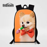 Women Backpack Dog Animal Print Casual School Bags for Teenage Girls