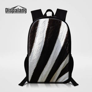 Serpentine Print School Backpack Large Capacity Travel Bag