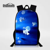 Jellyfish Printing Backpack for Teenagers Girls Boys
