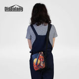 Geometric Print Mini Messenger Bag for Women