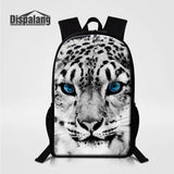 Leopard Print Backpack School Bags for Teenagers Girls Boys Travel Mochila