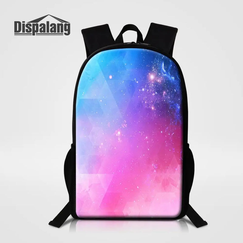 Galaxy Star Print Backpack Large Capacity School Bags For Teenager