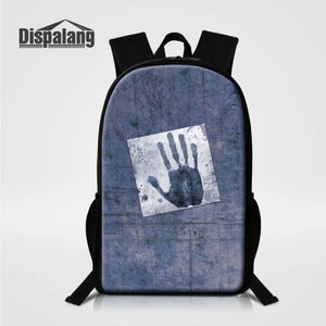 3D Fingerprints Print School Bagpack For Teenagers Kids Girls