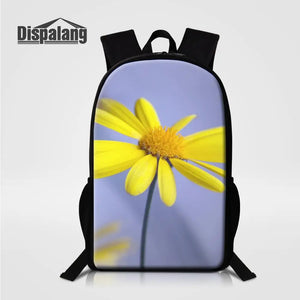 Women's Rose Flower School Bag For Teenage Girls 16'' Female
