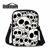Skull Head Mini Travel Messenger Bag Crossbody Sling