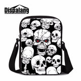 Skull Head Mini Travel Messenger Bag Crossbody Sling