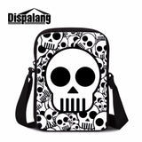 Skull Head Mini Travel Messenger Bag Crossbody Sling