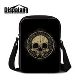 Skull Head Mini Travel Messenger Bag Crossbody Sling