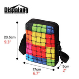 Retro Skull Head Messenger Bag Small Crossbody Sling Bag