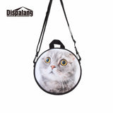 Cat Small Book Bag for Child Kindergarten Mini Messenger Bag for Little Girls