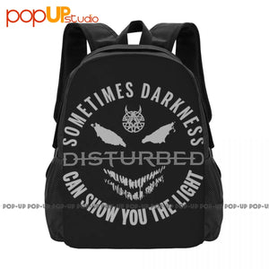 Disturbed 'The Light' Backpack Large Capacity Travel Shoe Bag