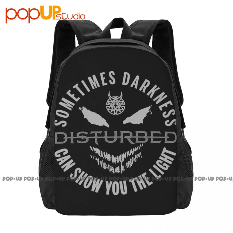 Disturbed 'The Light' Backpack Large Capacity Travel Shoe Bag