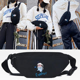 Diving Dog Printing Waist Bag Unisex Large Capacity Chest Pack